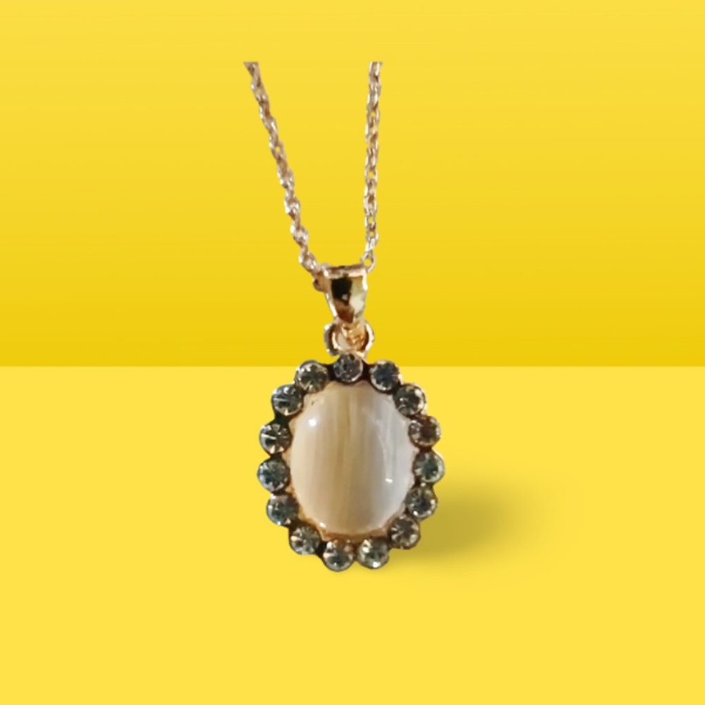 Golden Necklace with Jewels